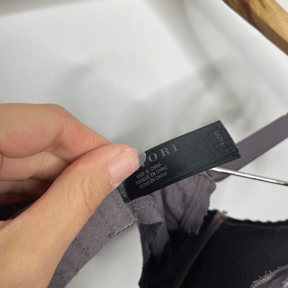 NATORI Hidden Glamour Full Fit Contour Bra Gunmetal PURPLE underwire womens 34DD - Picture 3 of 6